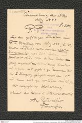 k.k. naturhistorisches Hofmuseum, Intendanzakten 1885-1896 (Hauer), Aktenzahl Z.200/1888, Seite 1